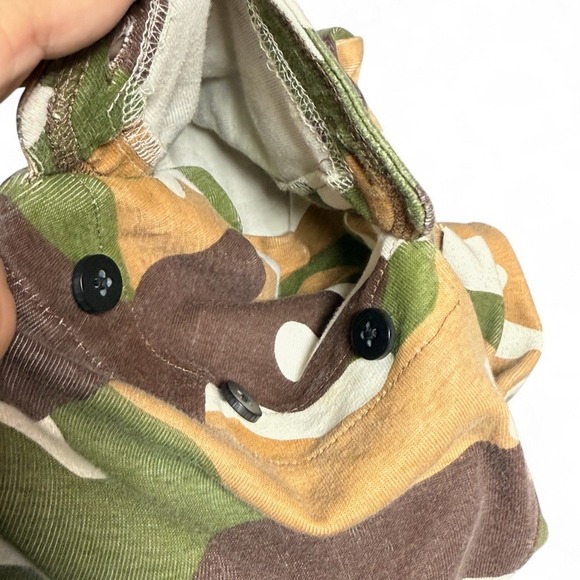 Lazy One Buck Naked Camo Deer Flapjack Long Johns Pajamas Toddler 2T Alaska PJs - Picture 6 of 8